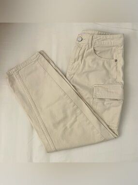 Beige Cargo Pants